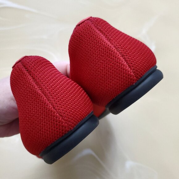 Vivaia Aria 5° Ruby Red Lightweight Pointed Toe Ballet Flats Size 41.5/10 - Picture 7 of 14